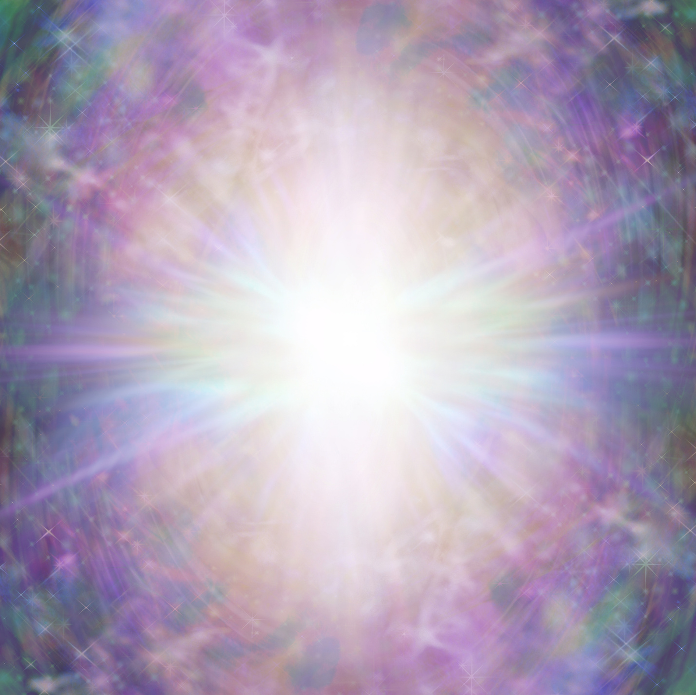 Ethereal fantasy spiritual light burst border frame